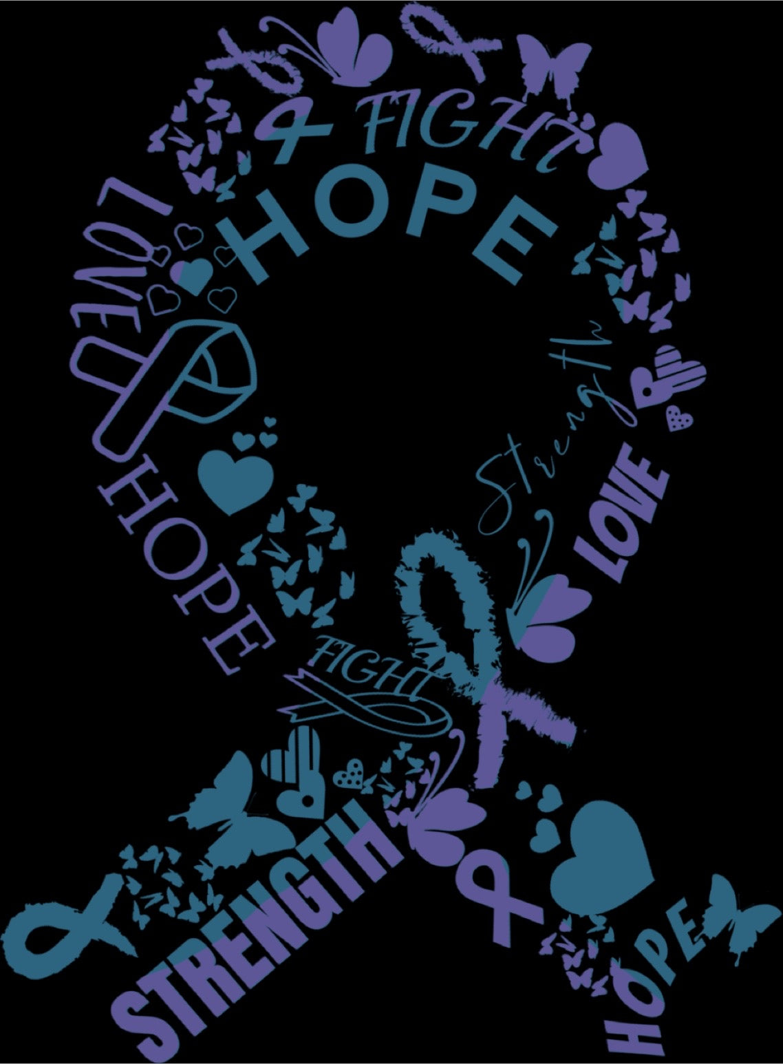 Cancer Ribbons-Digital Download
