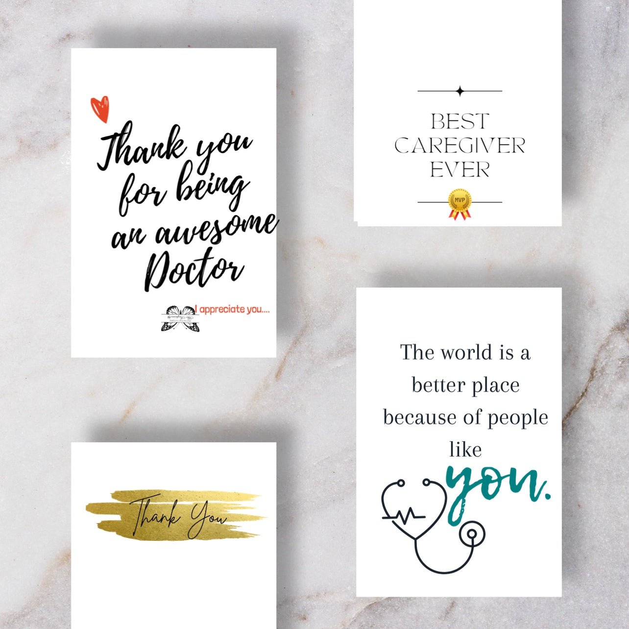 Caregiver/Healthcare-Pack of 4