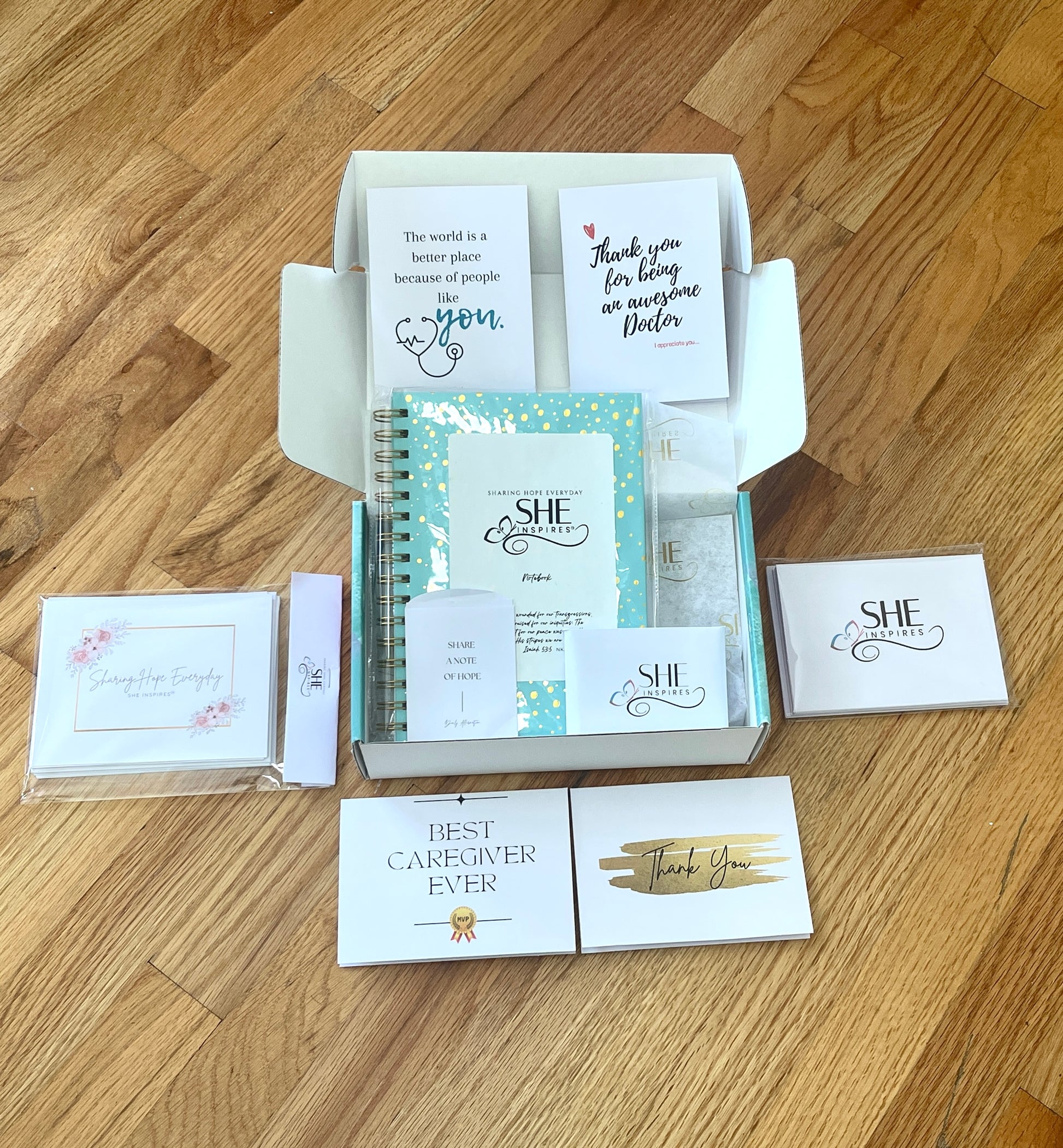 Encouragement In A Box-Stationery Set, Cancer Gift Box For Women